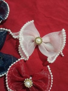 Pearl Embellished Bows