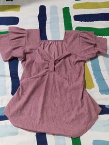 Dusty Rose Sweetheart Top
