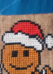 Gingerbread Man Cross Stitch