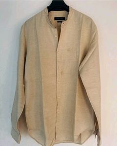 Zara Man Slim Fit Band Collar Shirt
