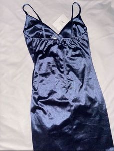 Navy Blue Korean Bodycon Dress