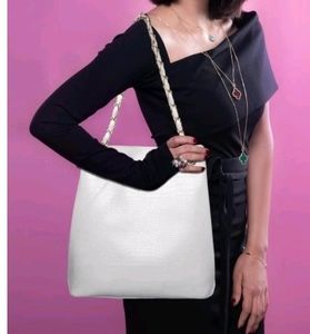 White Clutch Women Sling Bag