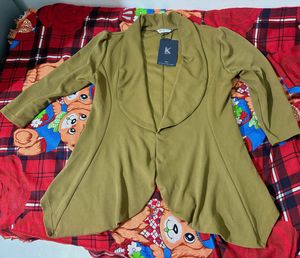 Kotty Brown Casual Blazer For Women
