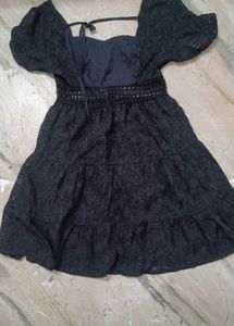 Black Lace Mini Dress