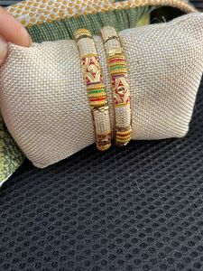 rajwada kundan Colorful Traditional Bangles