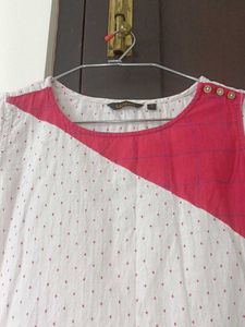 A Peach Rose Mixed Dotted Top