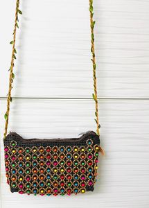 Boho Beaded Crossbody Bag