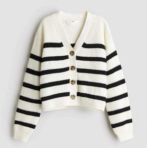 striped cardigan