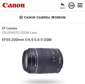 Canon EF 55-200mm f/4.5-5.6 II USM Camera lens