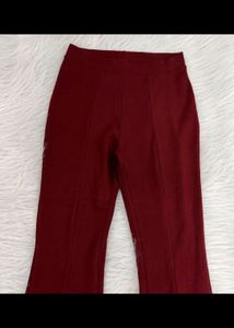 Red Boot Leg Trouser