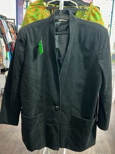 Black Velvet Comfy Blazer
