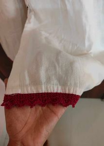 Embroidered White Dress