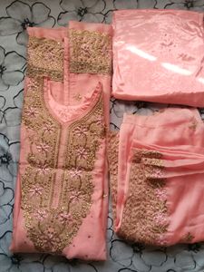 Dress With Shalwal Dupatta  (Full Sleeve, Lining,)