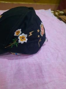 NY Yankees Floral Embroidered Cap