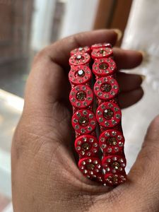 Colorful Bejeweled Bangle Set