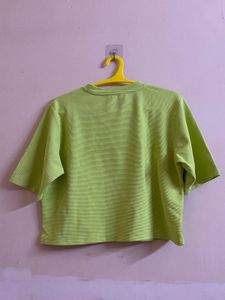 Green Crop Top