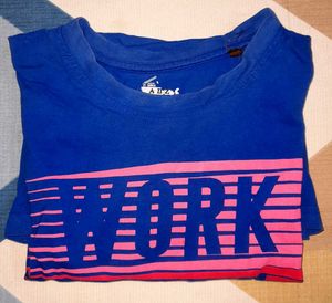 Blue Graphic Print Tee