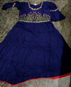 Long Umbrella Kurta(blue)