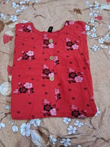 Beautiful Floral Printed Tunic Top