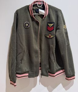 Zip Front Jacket With Applique - Vero Moda