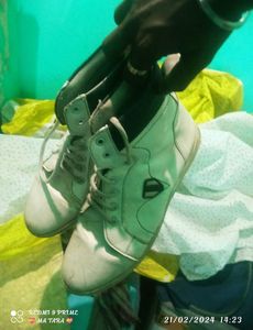 White High-Top Sneakers