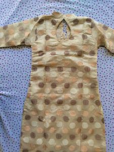 Cream Colour Kurta For Women