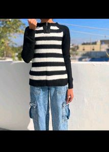 Striped Knit Sweater