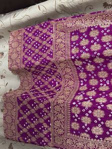 Purple Bandhani Print Kurta