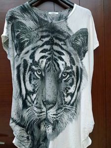3D Tiger Print Top
