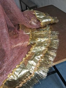 Pink &amp; Gold Dupatta Radha ka