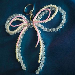 Beaded Bow Keychain