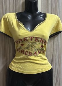 Yellow Graphic Tee