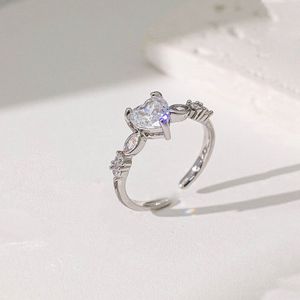 Heart Themed Diamond Adjustable Finger Ring💗💗