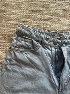 Denim High-Waisted Shorts (Zara)