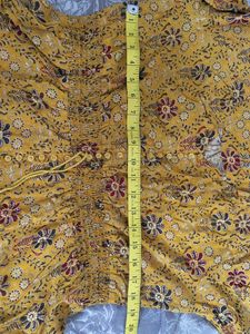 Floral Top Mustard Yellow