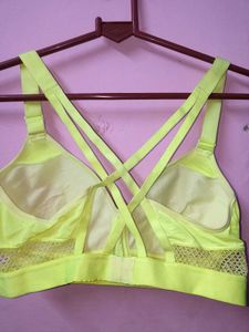 Neon Yellow Sports Bra