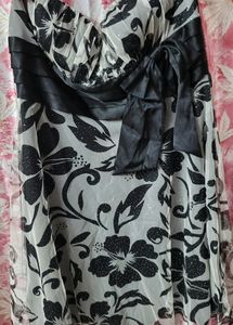 Black Padded Tube Dress With Bow❤️