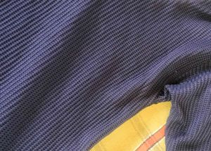 Navy V-Neck Knit Top