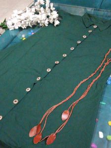 Green Midii With Belt..Just Looks Like Wow🪬💚