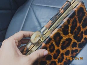 Leopard Print Clutch