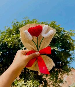 handmade I Love You Bouquet crochet