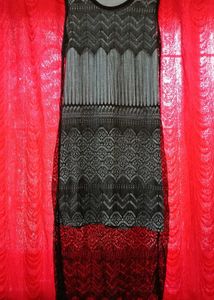 Lace Detail Sleeveless Dress