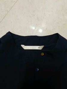 Sleeveless Navy Blue Top