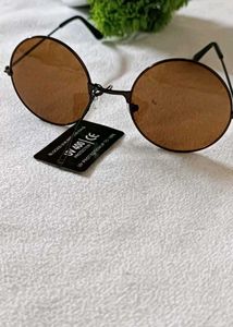 Round Brown Sunglasses