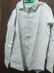 Crisp White Button-Down Shirt