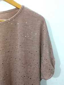 Sparkly Dolman Sleeve Top