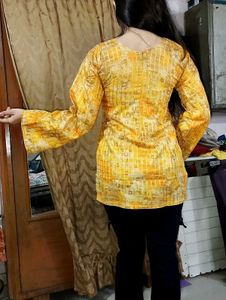Yellow Patterned Tunic