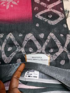 lenin Elegant Pink Saree