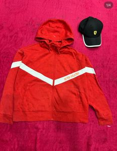 Red Zip-Up Hoodie