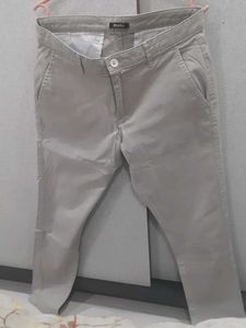 Beige Casual Pants